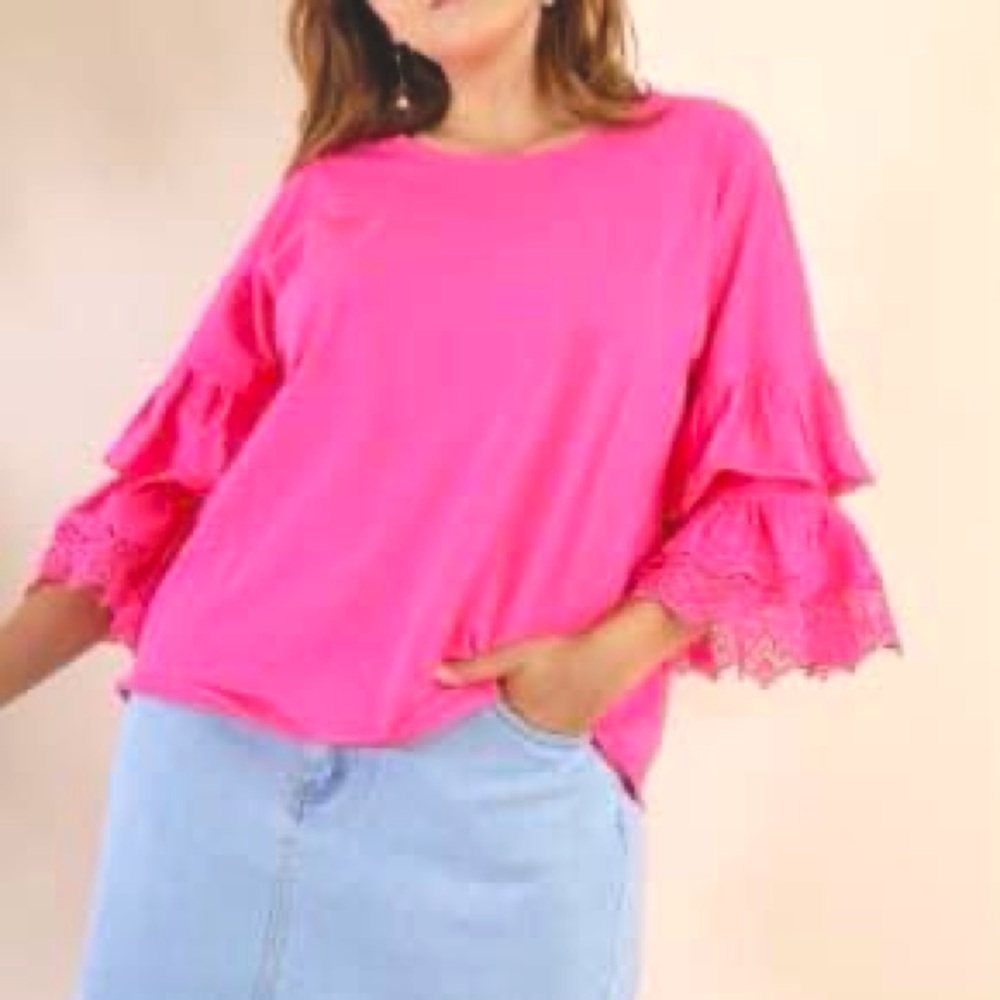Crochet Bell Sleeve Top